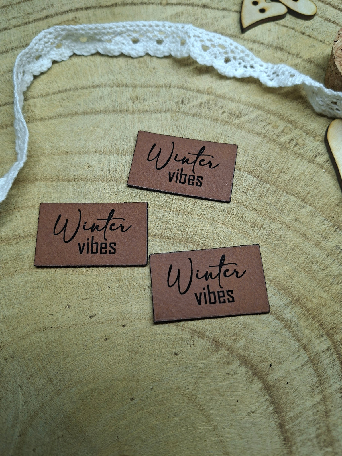 Lederpatch Winter Vibes