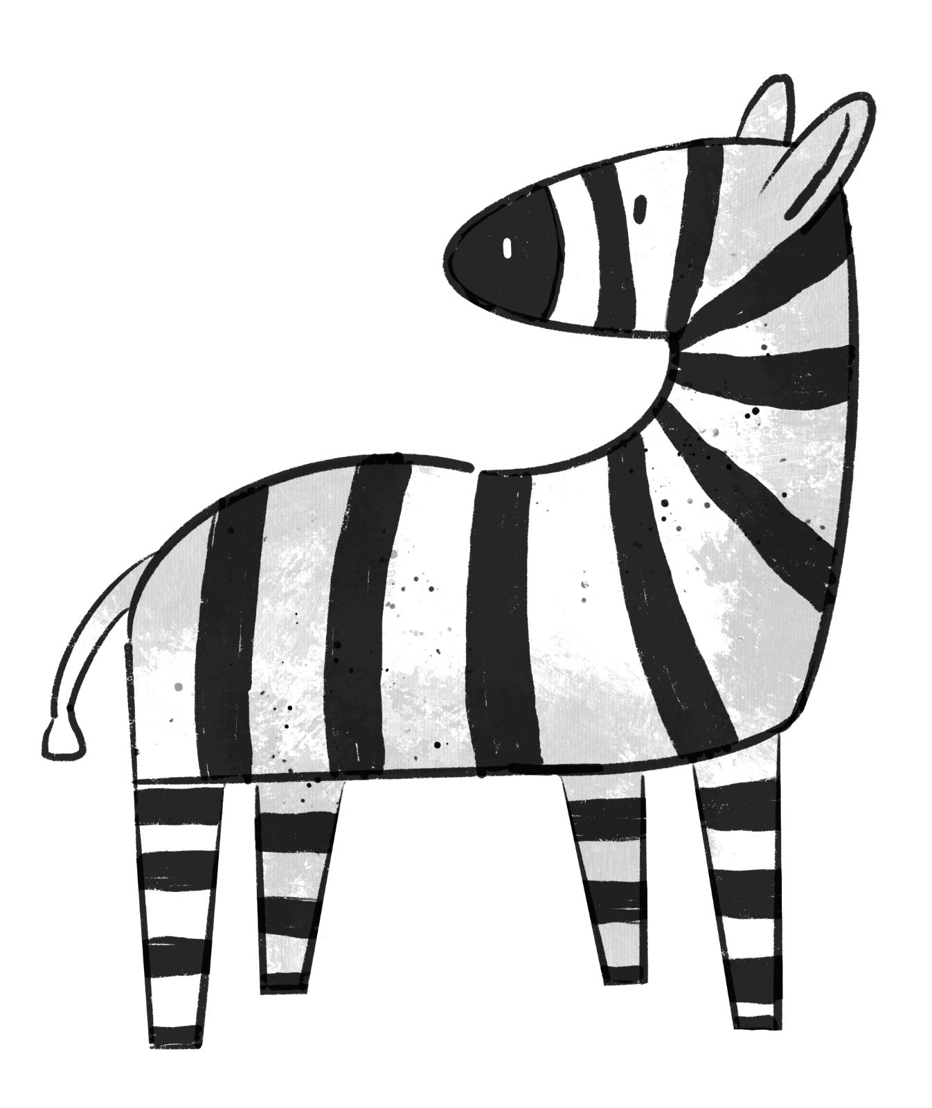 Bügelbild Zebra