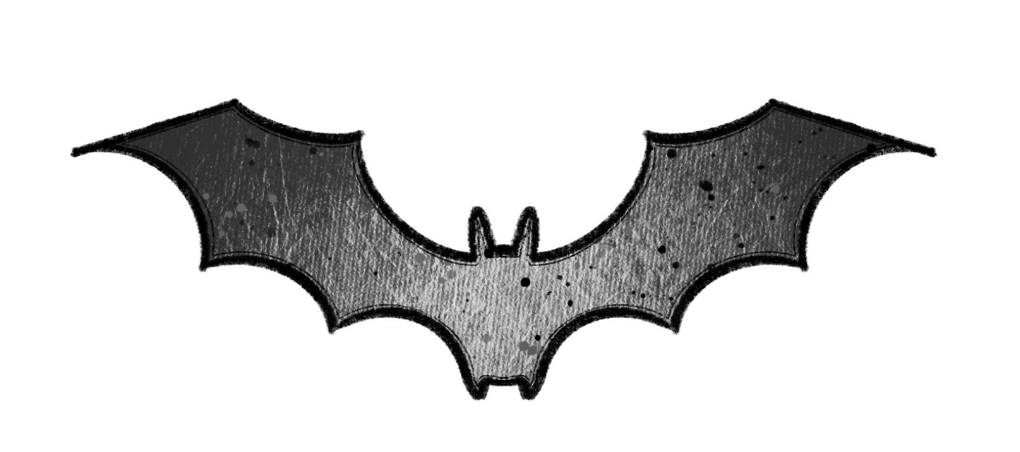 Bügelbild Fledermaus