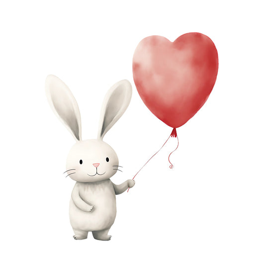 Bügelbild Winter Hase