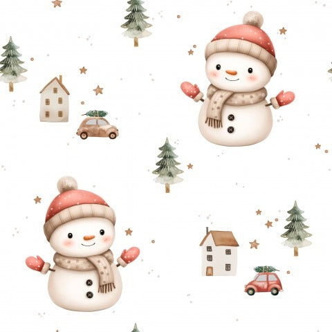 Stoffmuster Schneetag