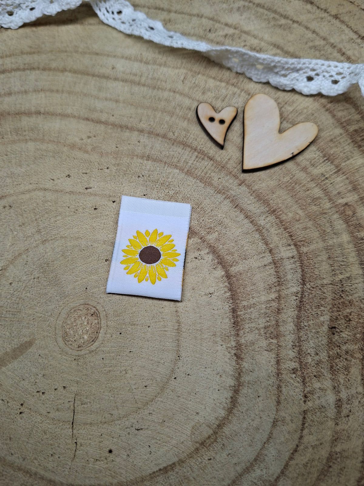 Web Label Sonnenblume