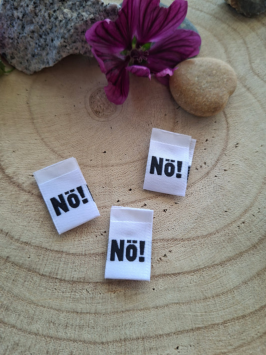 Web Label Nö! weiß