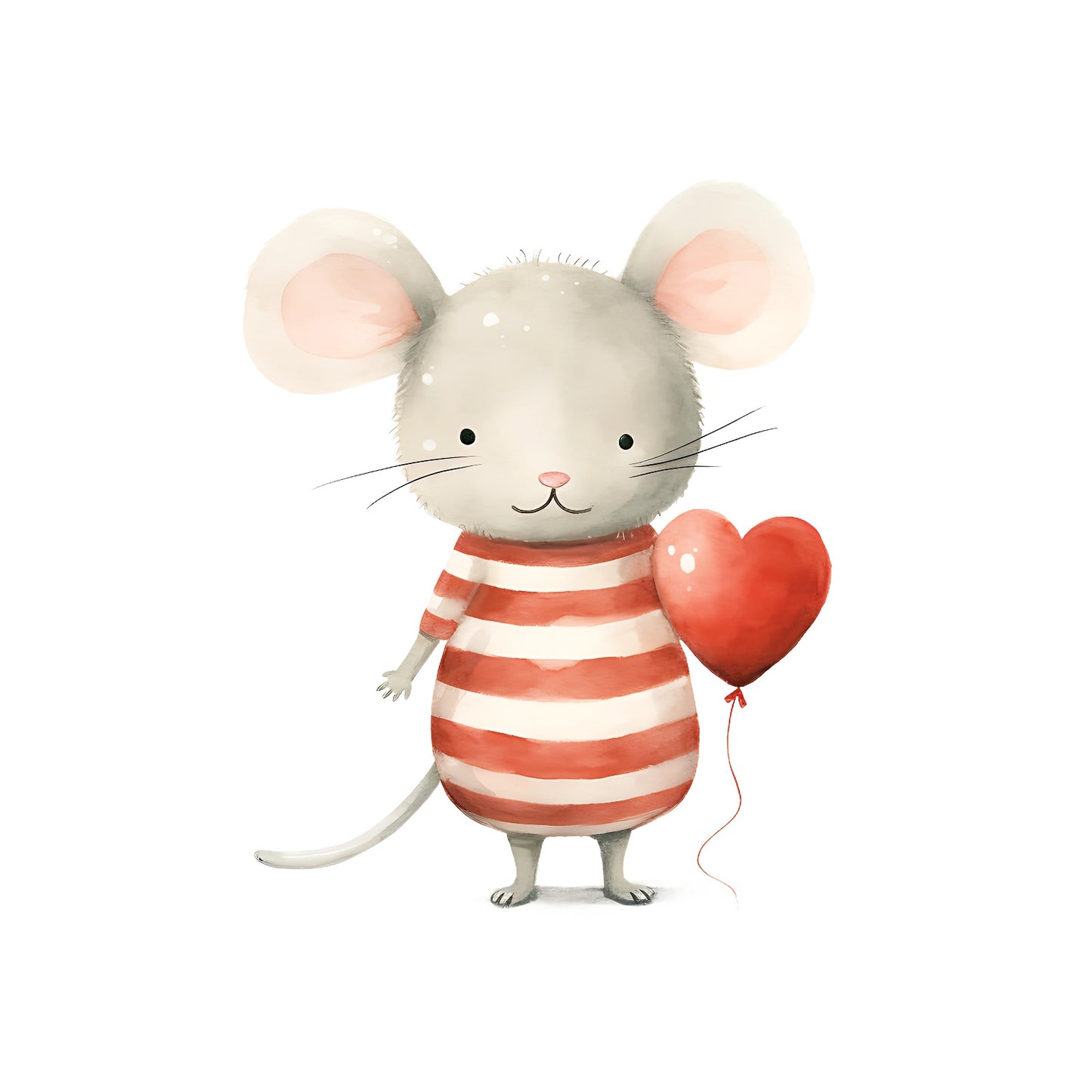 Bügelbild Winter Maus