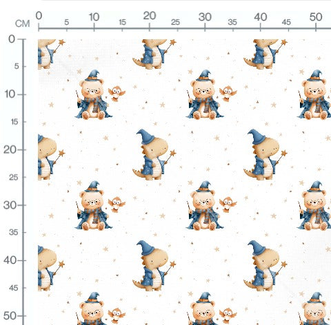 Stoffmuster Zauberbär