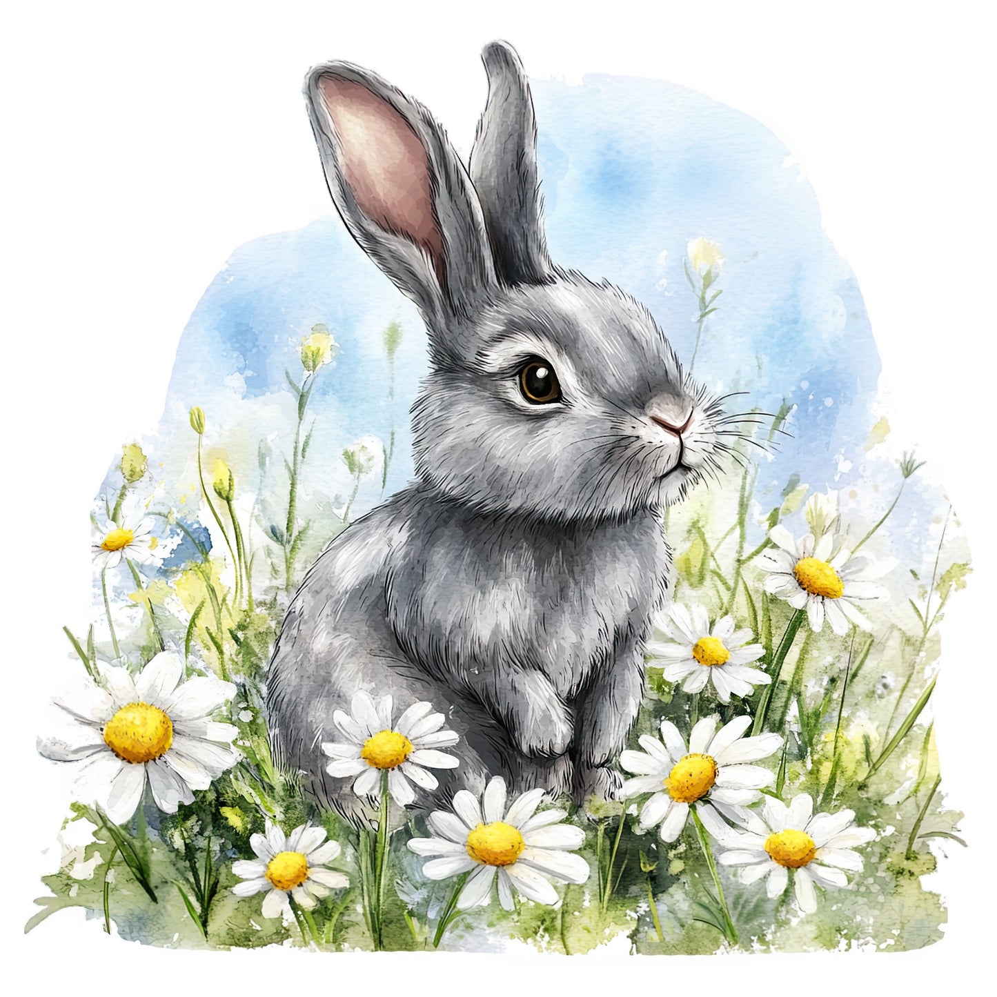 Bügelbild Hase Piet