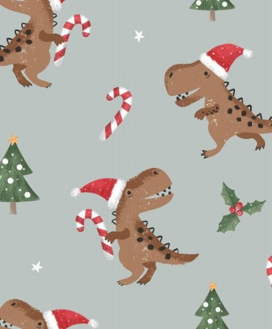 Stoffmuster Christmass Rex