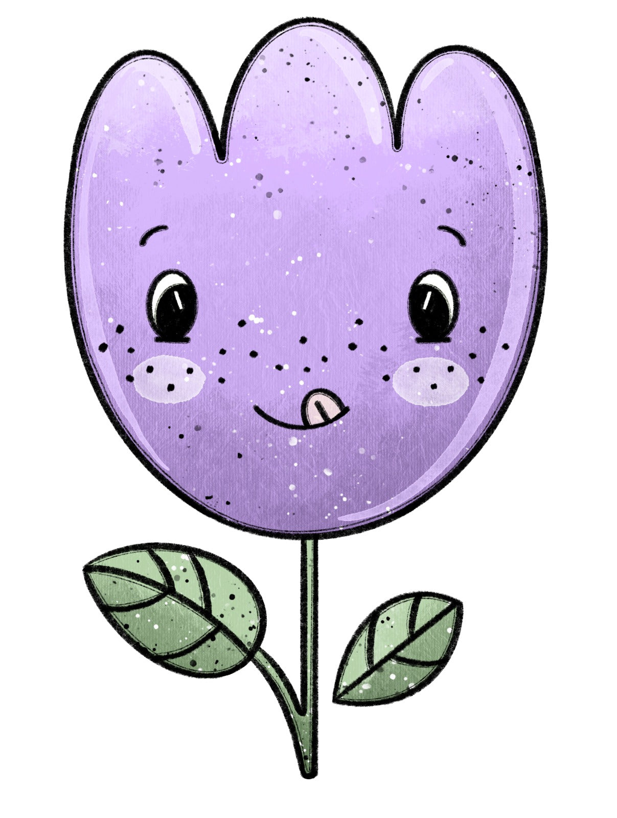 Bügelbild Blume 2
