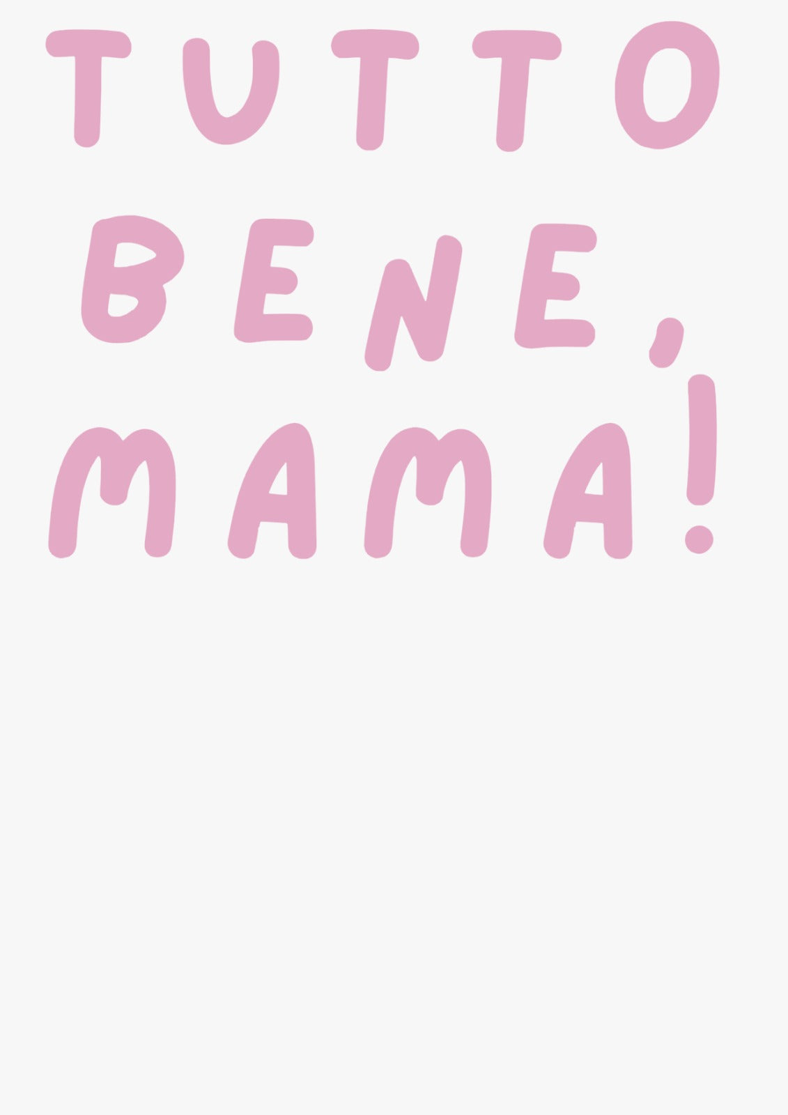 Bügelbild Tutto Bene Mama 1