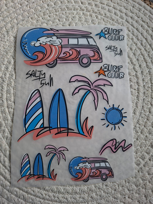 Bügelbildbogen SurfTag2