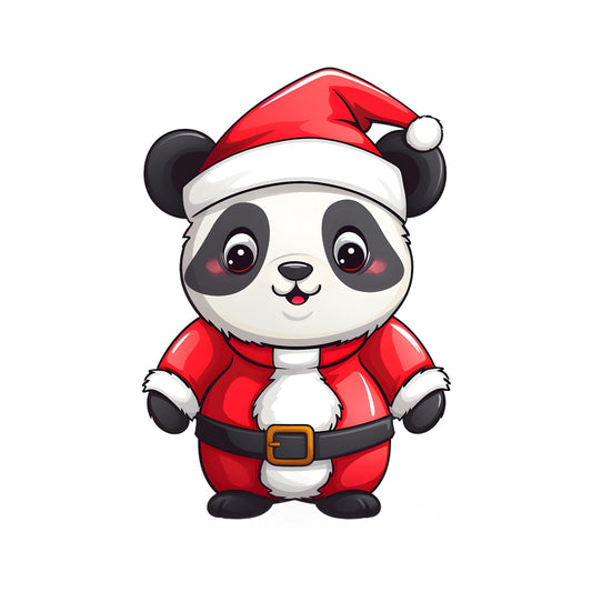 Bügelbild Winter Panda