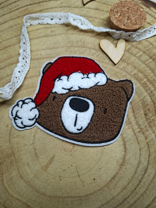 Chenille Patches Weihnachts Bär