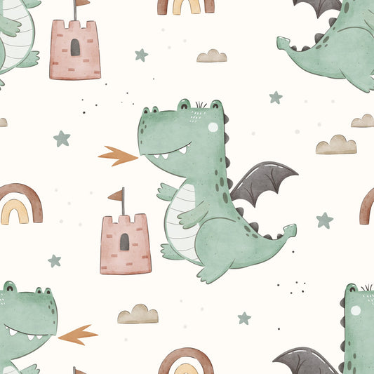 Stoffmuster Exklusiv Drache Quilli
