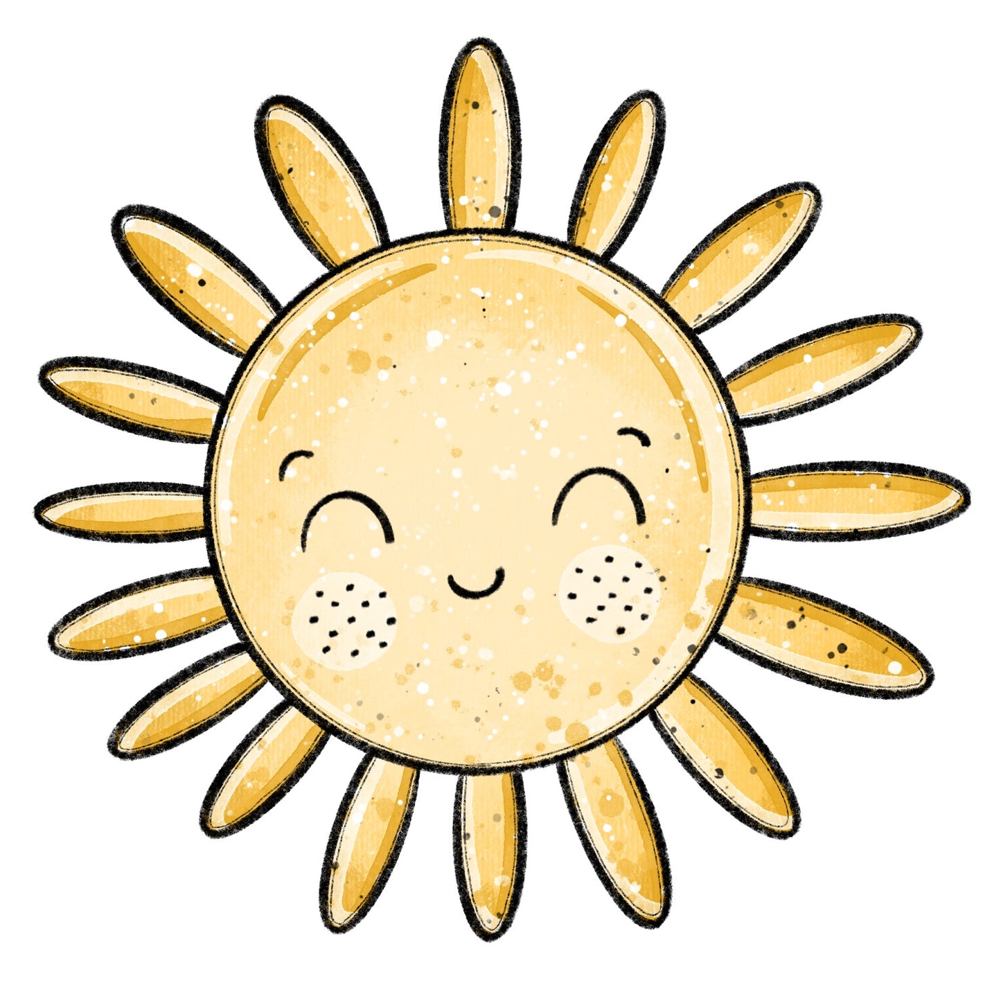 Bügelbild Sonne