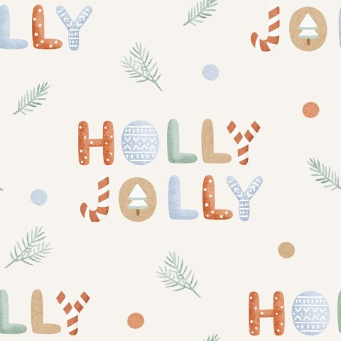 Stoffmuster Holly Jolly