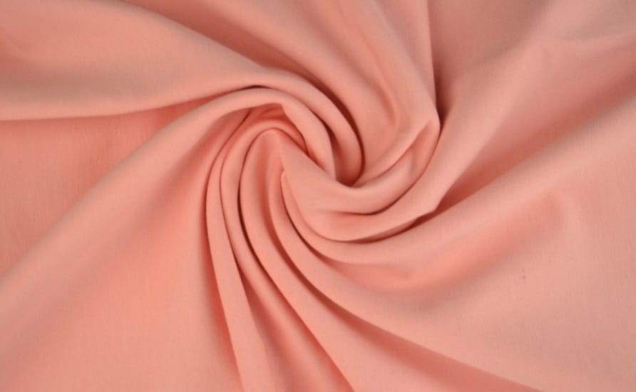French Terry peach Rosa